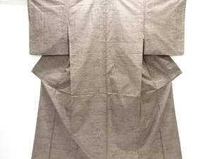 草花模様織り出し　本場泥大島紬着物(7マルキ)